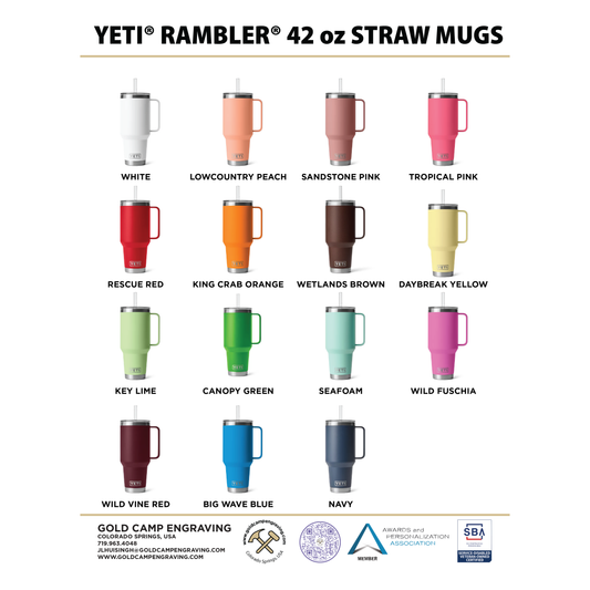 Yeti Rambler 42 oz Straw Mug (Progressive Mug Option #1)