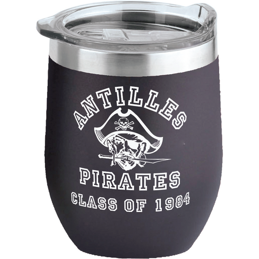 Antilles High School Pirates Class of 1984 16 oz Insulated Wine Tumbler