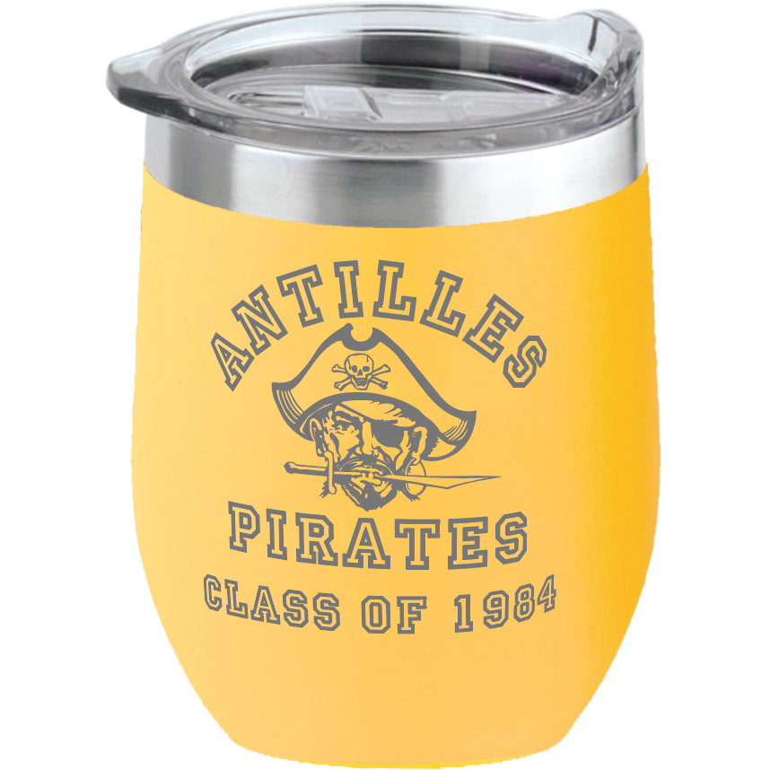 Antilles High School Pirates Class of 1984 16 oz Insulated Wine Tumbler