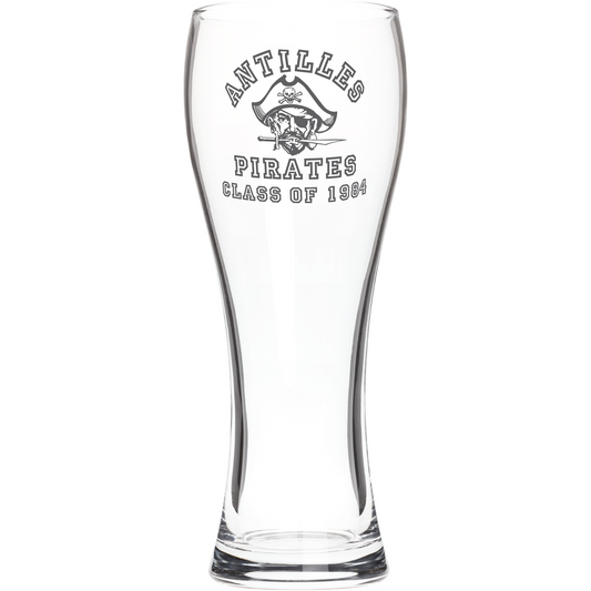 Antilles High School Pirates Class of 1984 Pilsner Glass