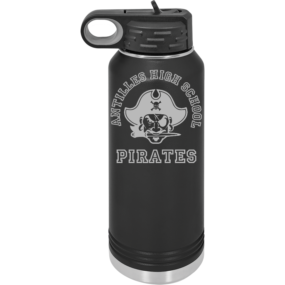 Antilles High School Pirates (Old School) 32 oz Water Bottle