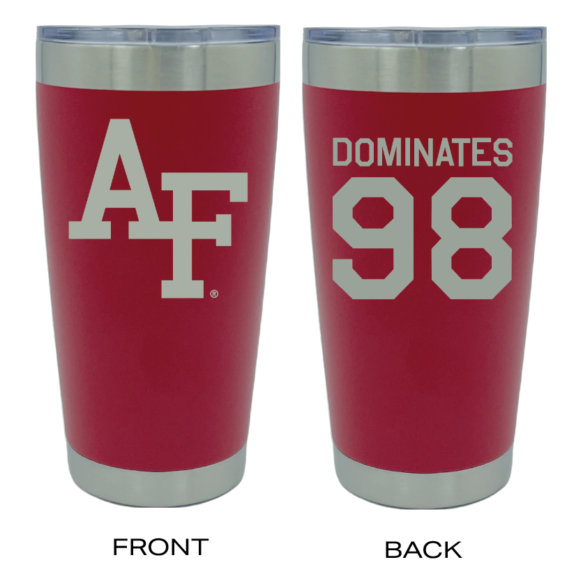 AF Logo with 98 Dominates 20 oz Insulated Tumbler