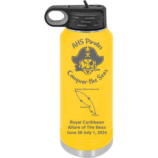 Antilles High School Alumni Association 2024 Reunion Cruise 32 oz Water Bottle