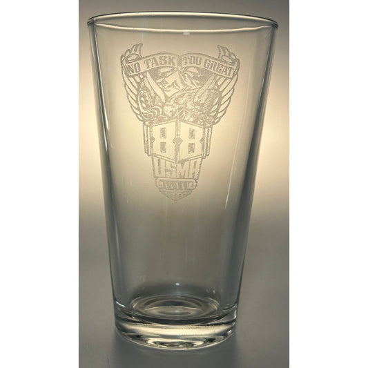 USMA '88 Pint Glass - Gold Camp Engraving